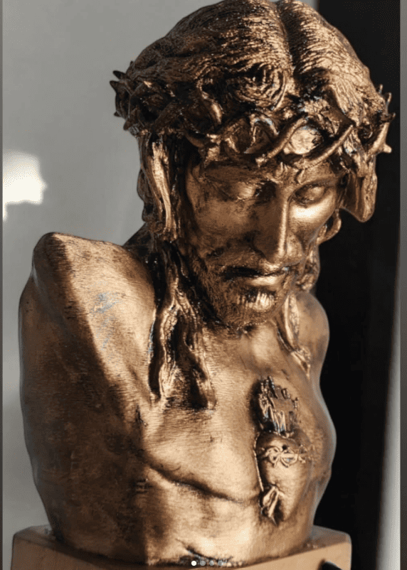 Busto del Sagrado Corazón impreso en 3D